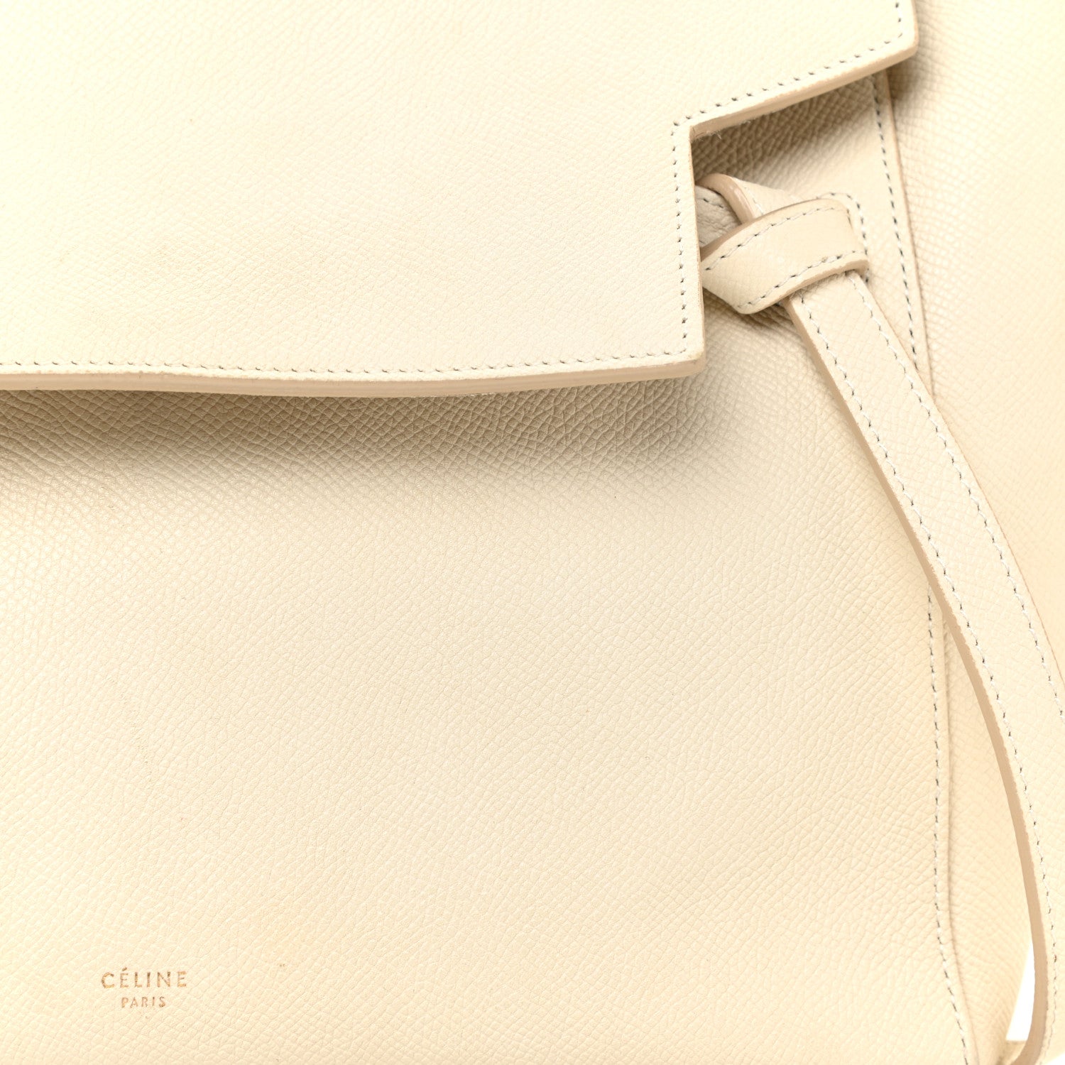 Celine Grained Calfskin Mini Belt Bag White 7 of 28