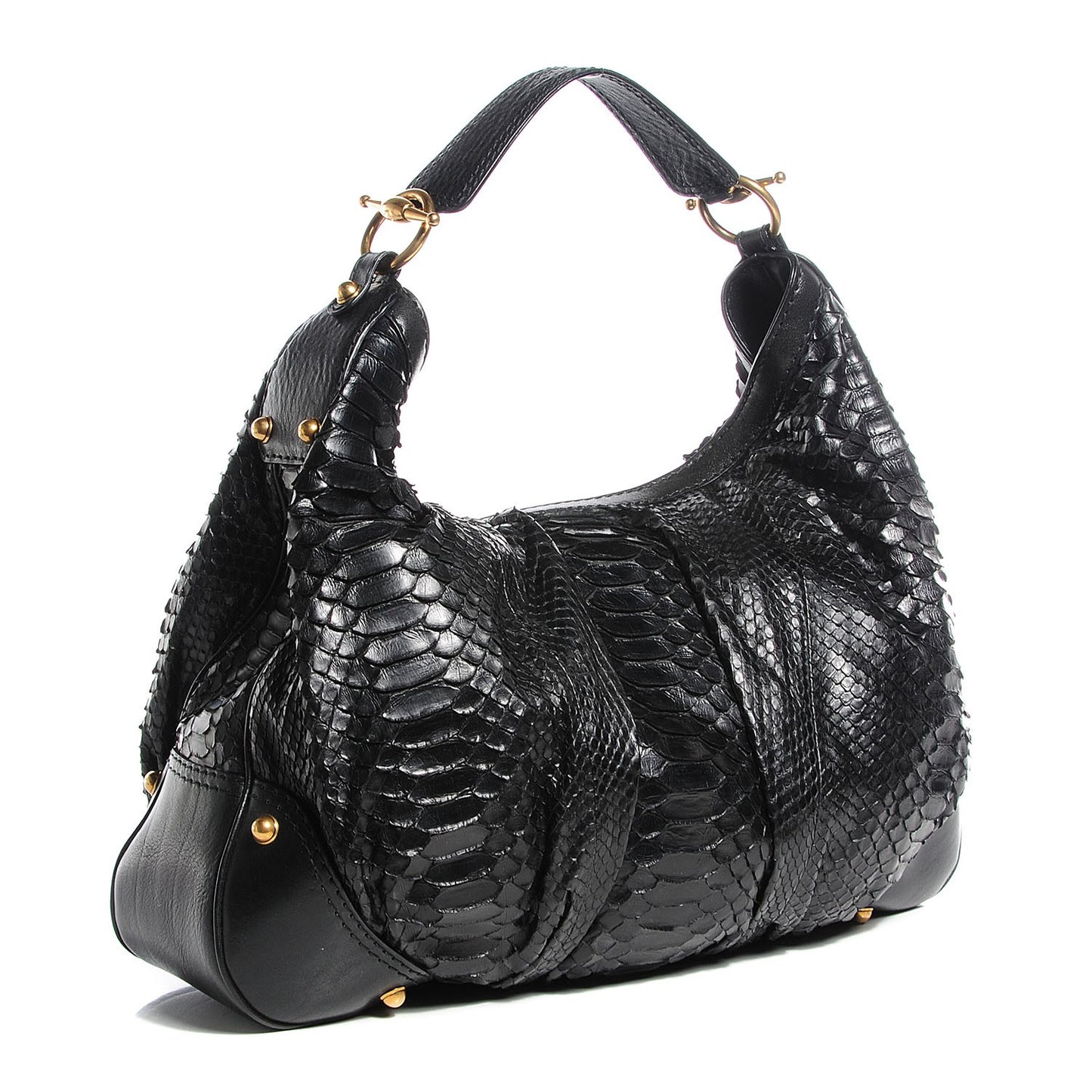 Python Large Jockey Hobo Black
