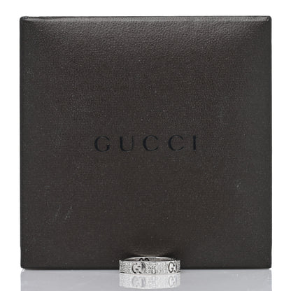 Gucci 18K White Gold Diamond Icon Stardust Band Ring 47 4 5 of 5