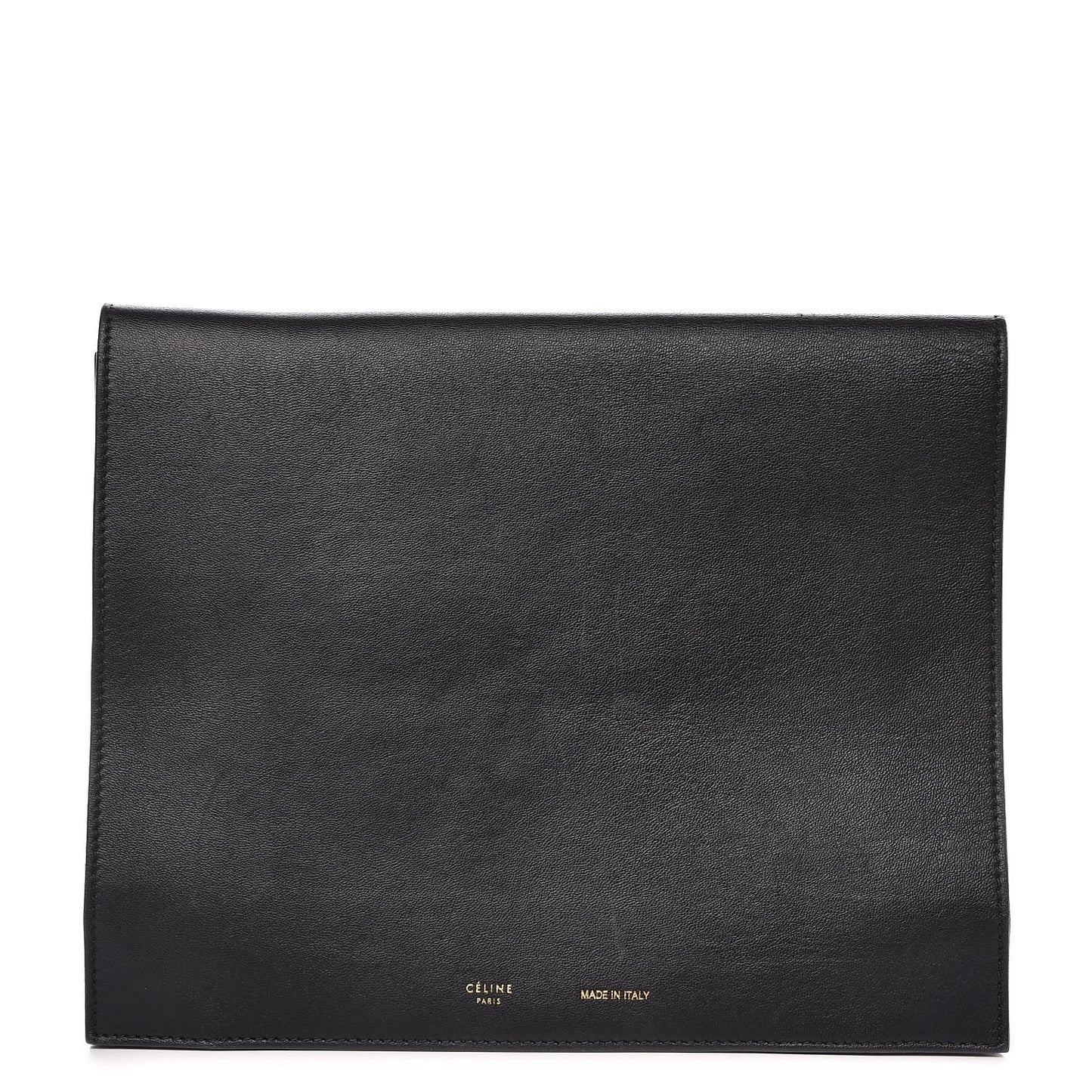 Smooth Lambskin iPad Folio Clutch Black