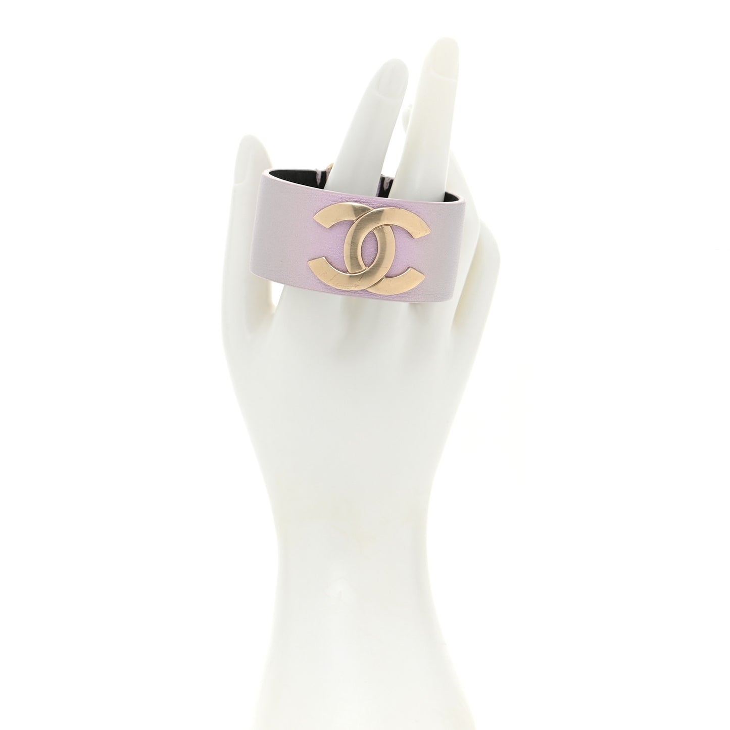Calfskin CC Wide Cuff M Lilac