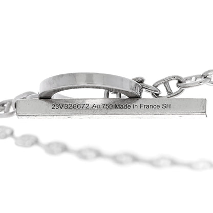 Hermes 18K White Gold Diamond Chaine d'Ancre Contour Bracelet SH 4 of 6