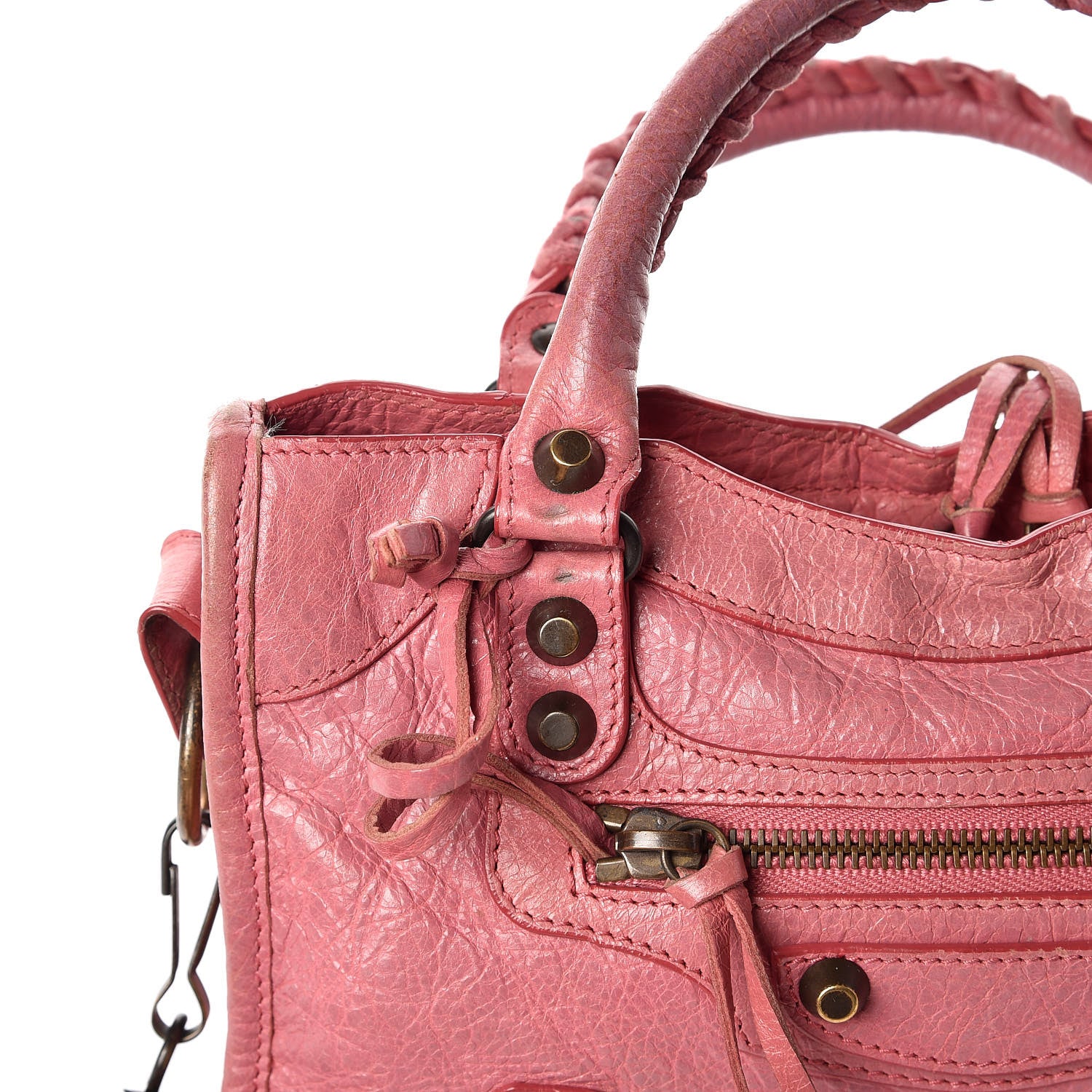 Balenciaga Agneau Classic Hardware Mini City Rose Bombon Raspberry 21 of 26