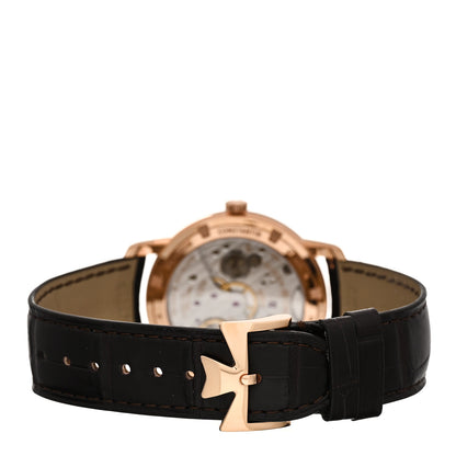 Vacheron Constantin 18K Pink Gold Alligator 38mm Patrimony Traditionnelle Manual Winding Watch 82172/000R-9382 3 of 5