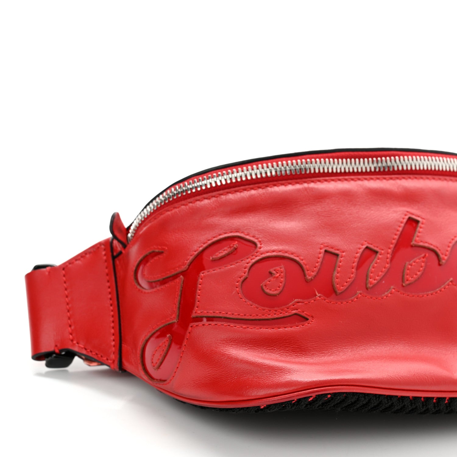 Christian Louboutin Calfskin Marie Jane Belt Bag Red 9 of 10