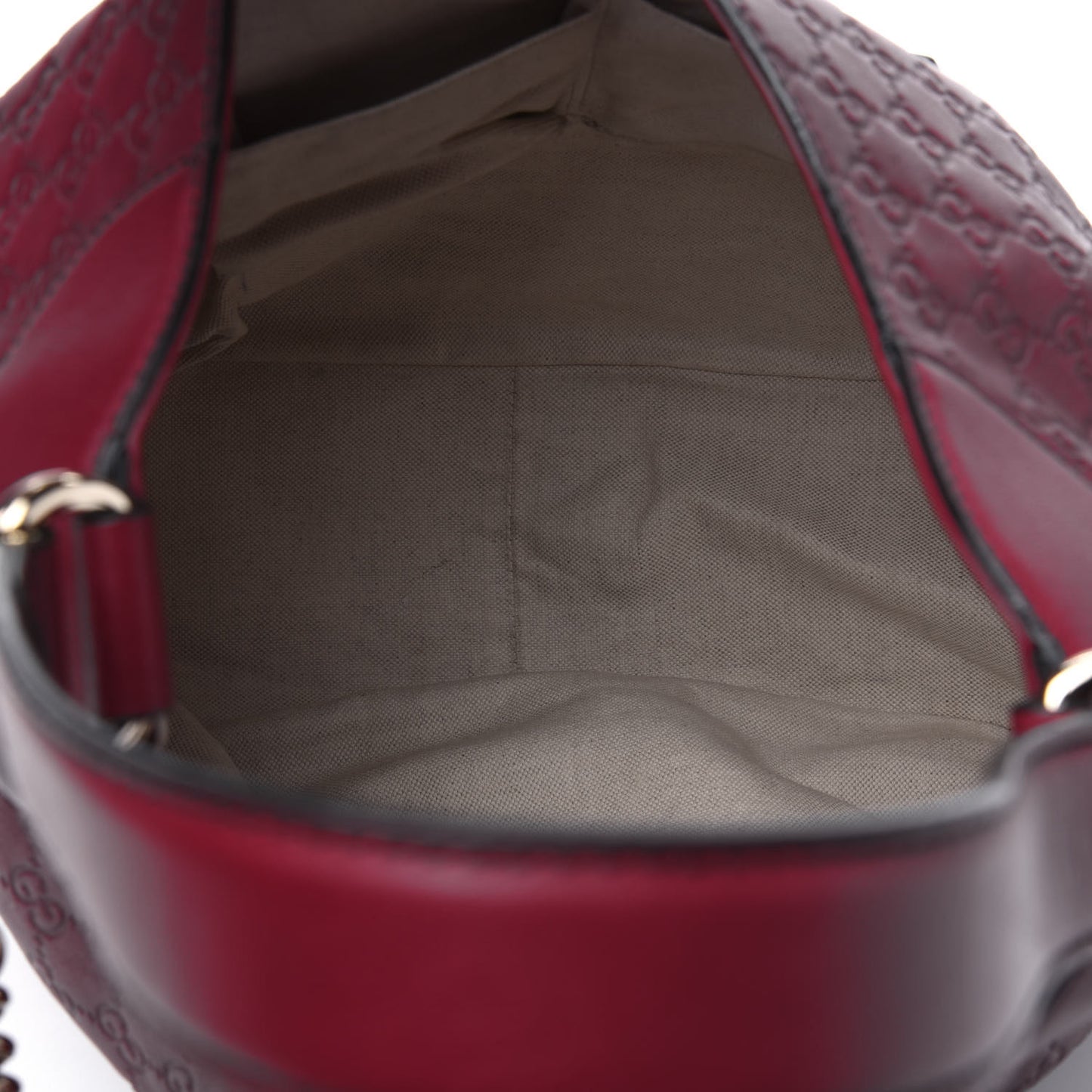 Soft Guccissima Medium Emily Hobo Classic Ruby