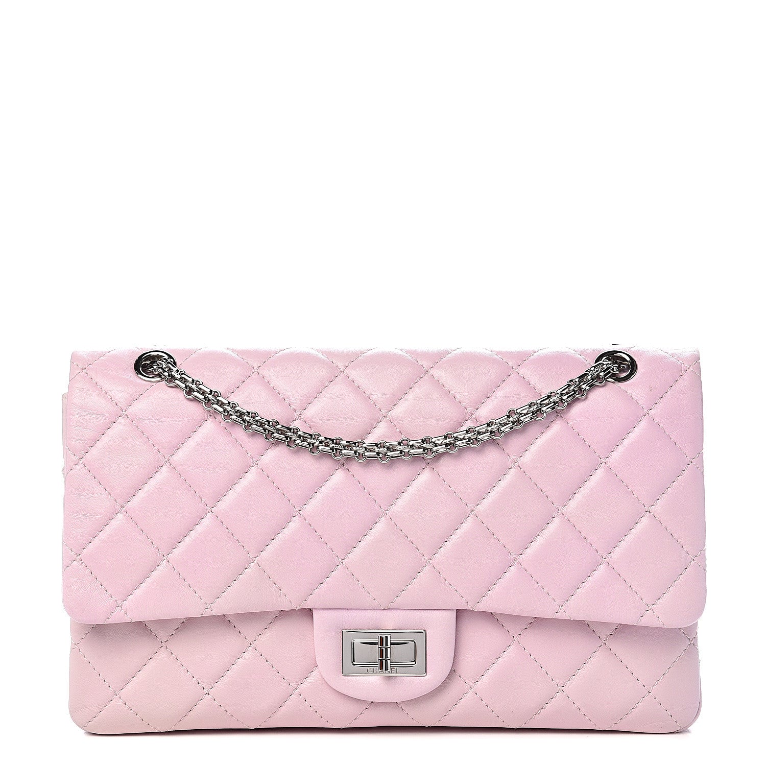 Chanel Lambskin Degrade Quilted 2.55 Reissue 227 Flap Pink 1 of 14