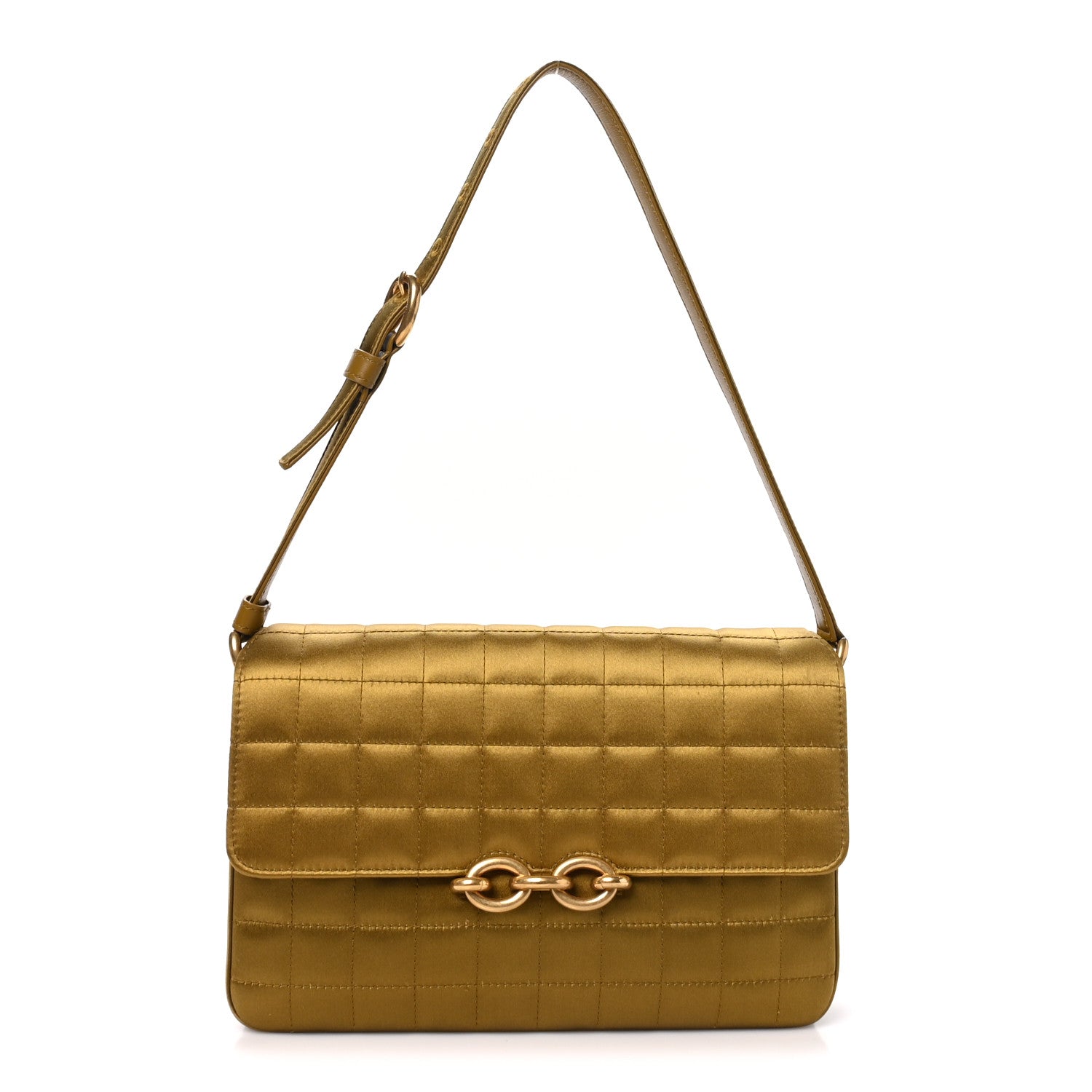 Saint Laurent Carre Quilted Le Maillon Satchel   New Jungle 1 of 10
