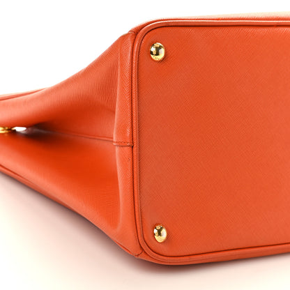 Prada Saffiano Lux Large Tote Papaya 8 of 14