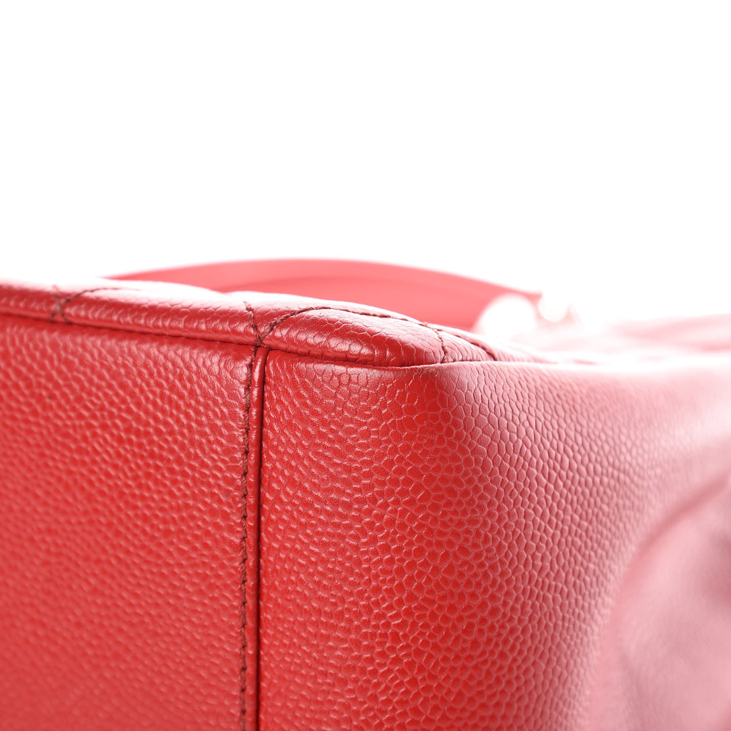 Caviar Quilted Grand Shopping Tote GST Red