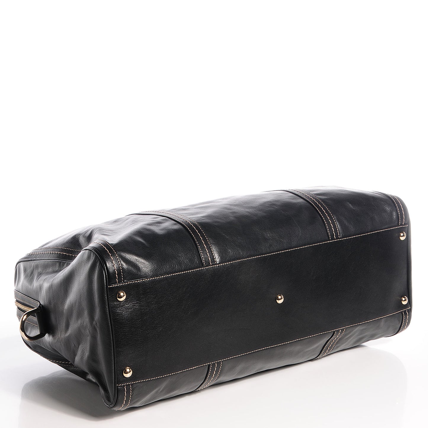 Nappa Leather Duchessa Large Boston Bag Black