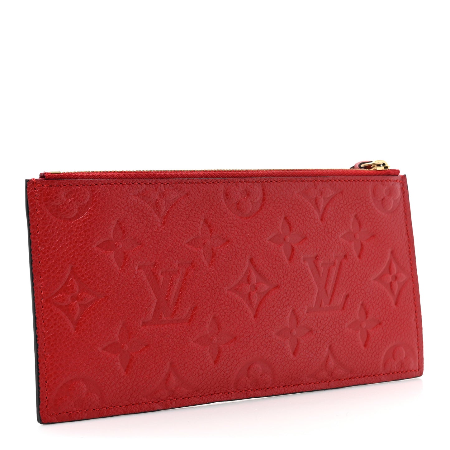 Empreinte Felicie Chain Wallet Zippered Insert Scarlet
