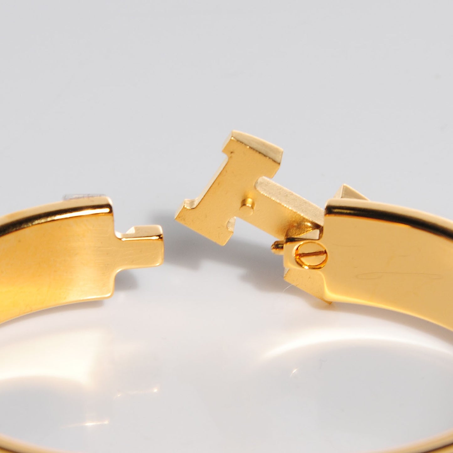 Enamel Narrow Clic Clac H Bracelet PM Burgundy