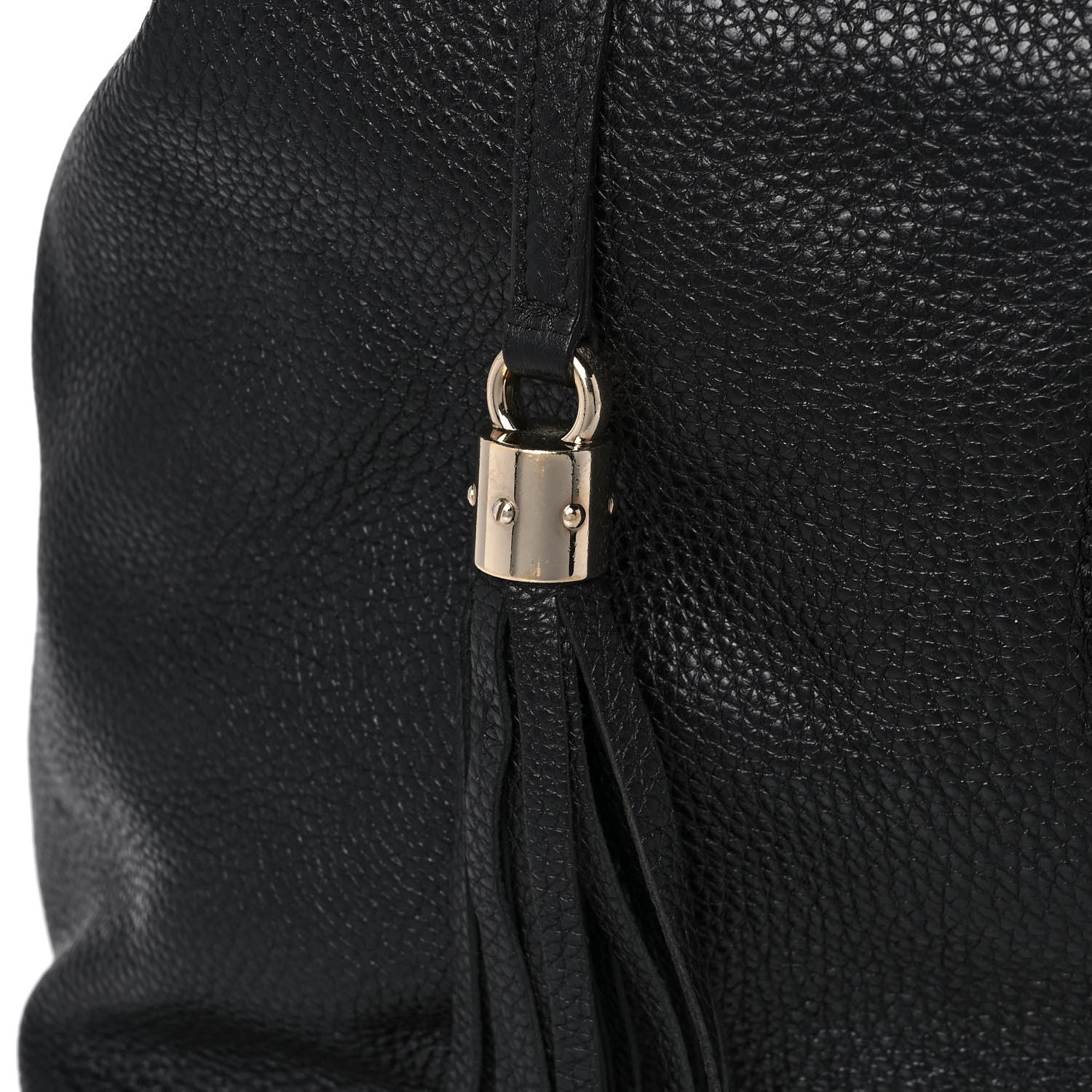 Gucci Pebbled Calfskin Large Soho Chain Shoulder Bag Black 15 of 18