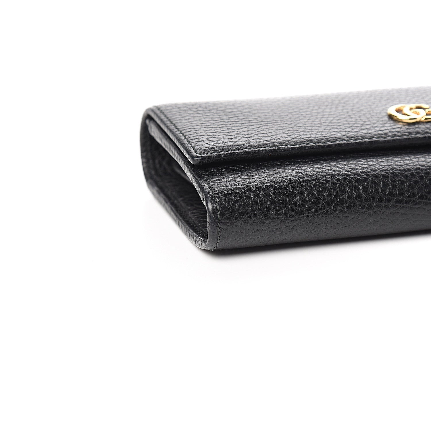 Gucci Dollar Calfskin GG Marmont Continental Wallet Black 7 of 9