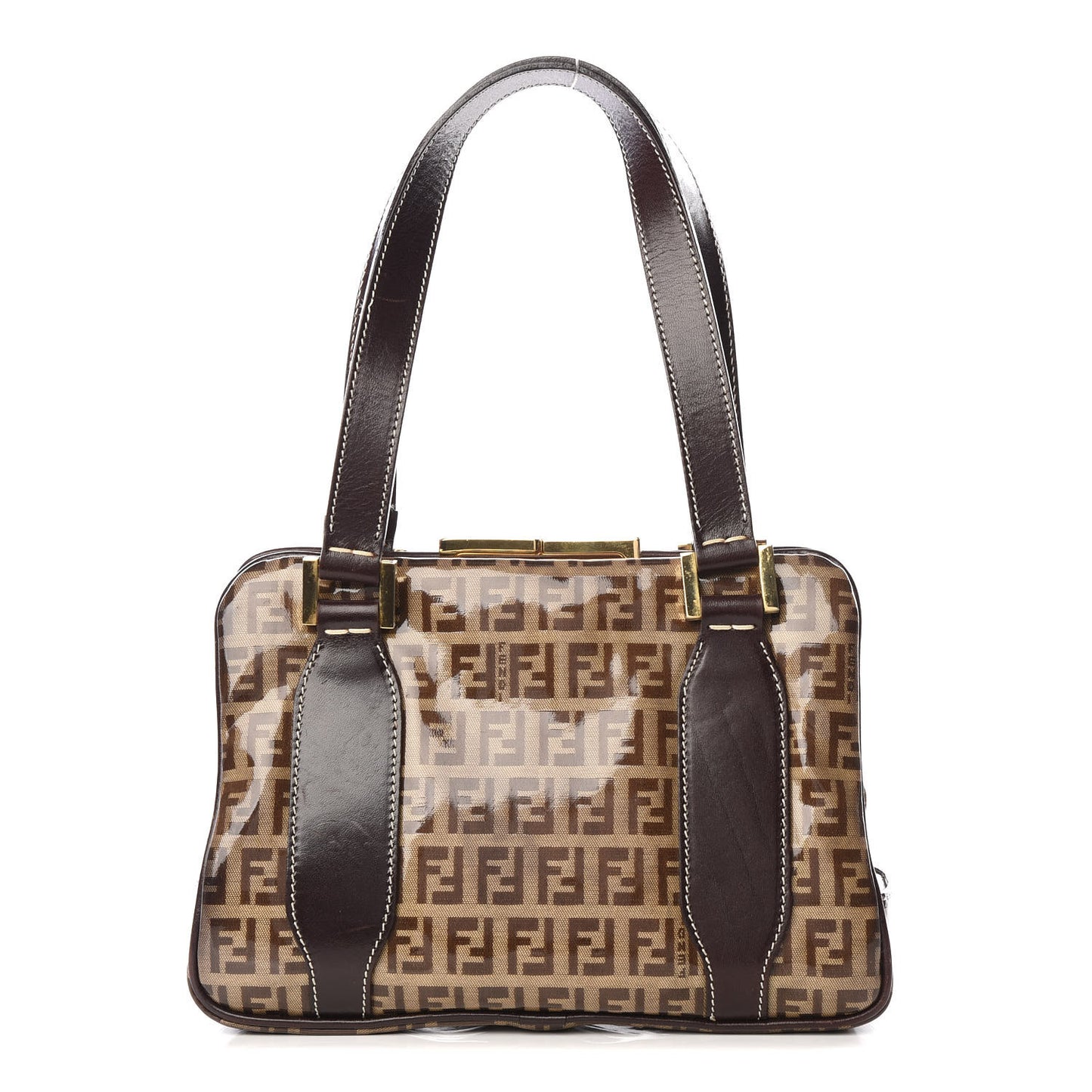 Vinyl Zucchino Small Shoulder Bag Tobacco