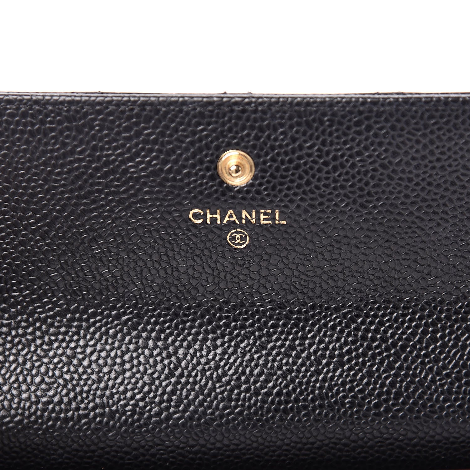 Chanel Caviar Quilted Large Gusset Flap Wallet Black 6 of 9