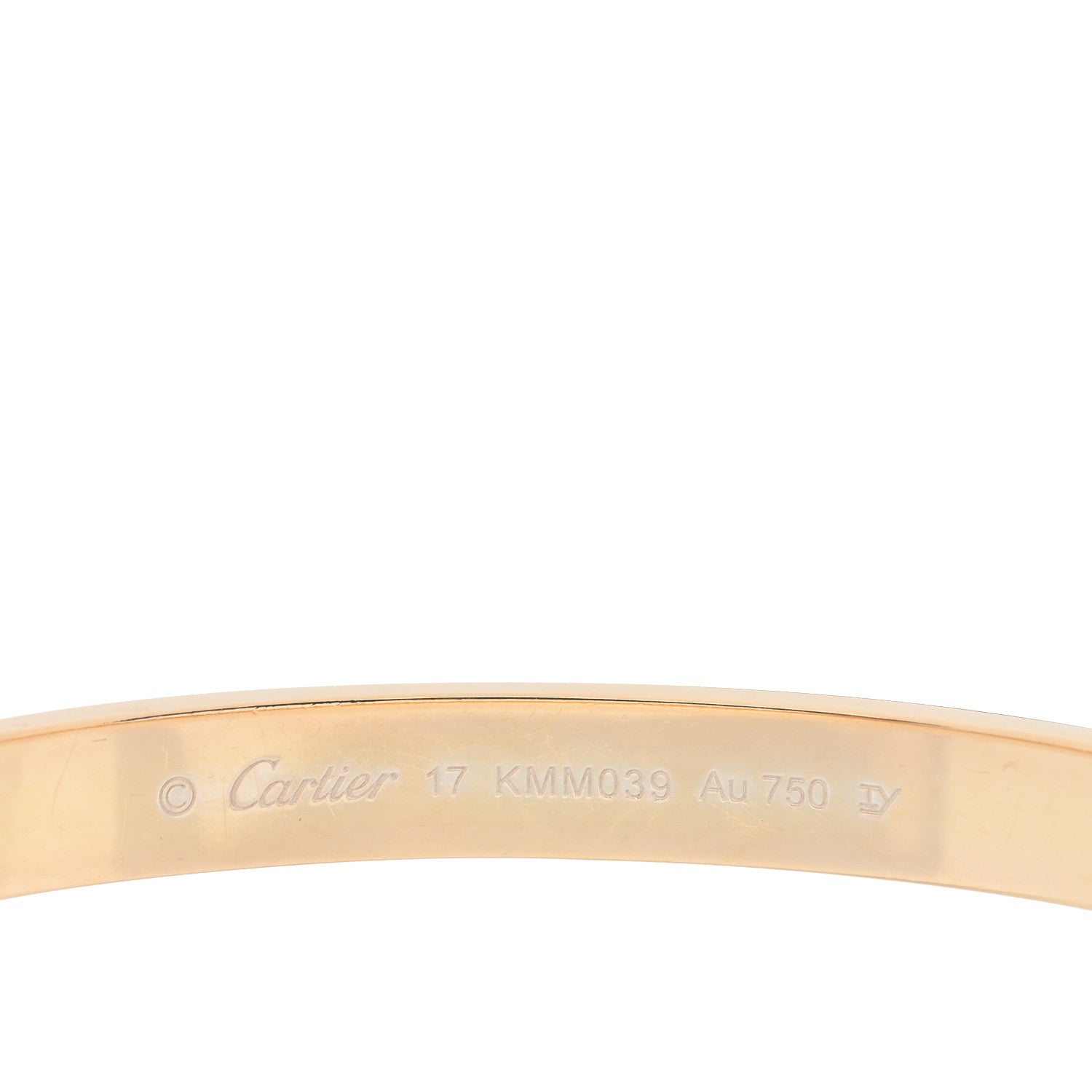 Cartier 18K Yellow Gold LOVE Bracelet 17 3 of 5