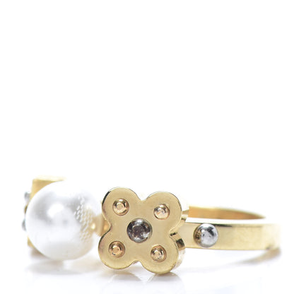 Louis Vuitton Charmy Pearl Ring L Gold 3 of 9