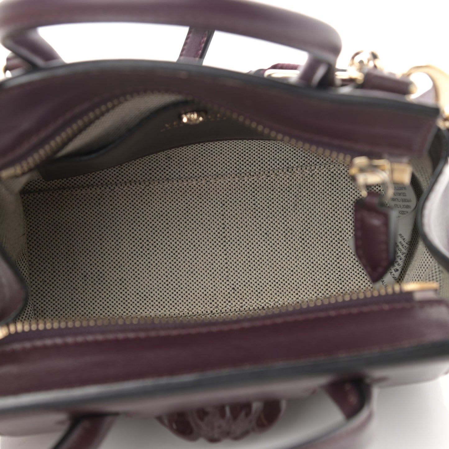 Calfskin Small Palazzo Empire Bag Burgundy
