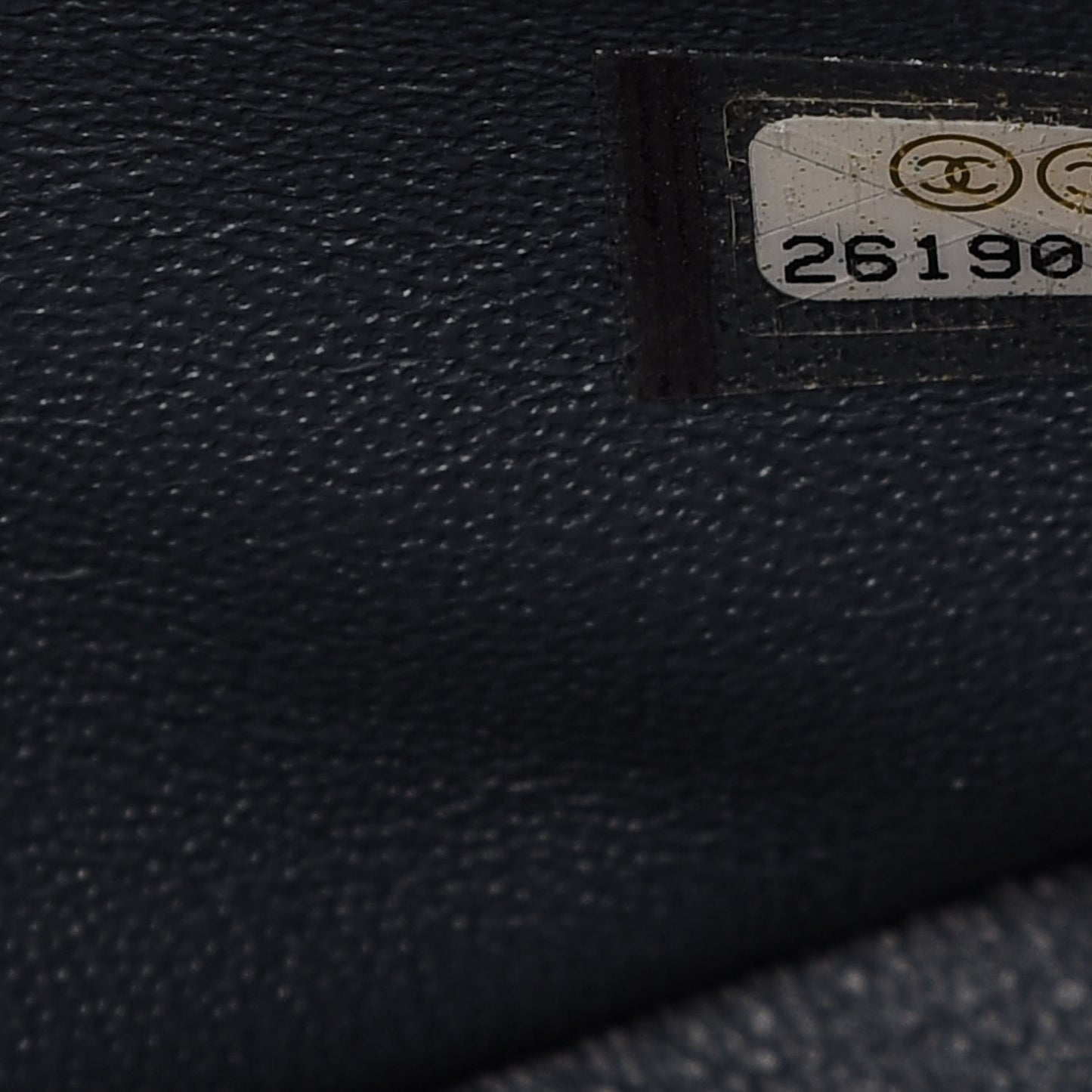 Caviar Quilted Jumbo Double Flap Dark Grey