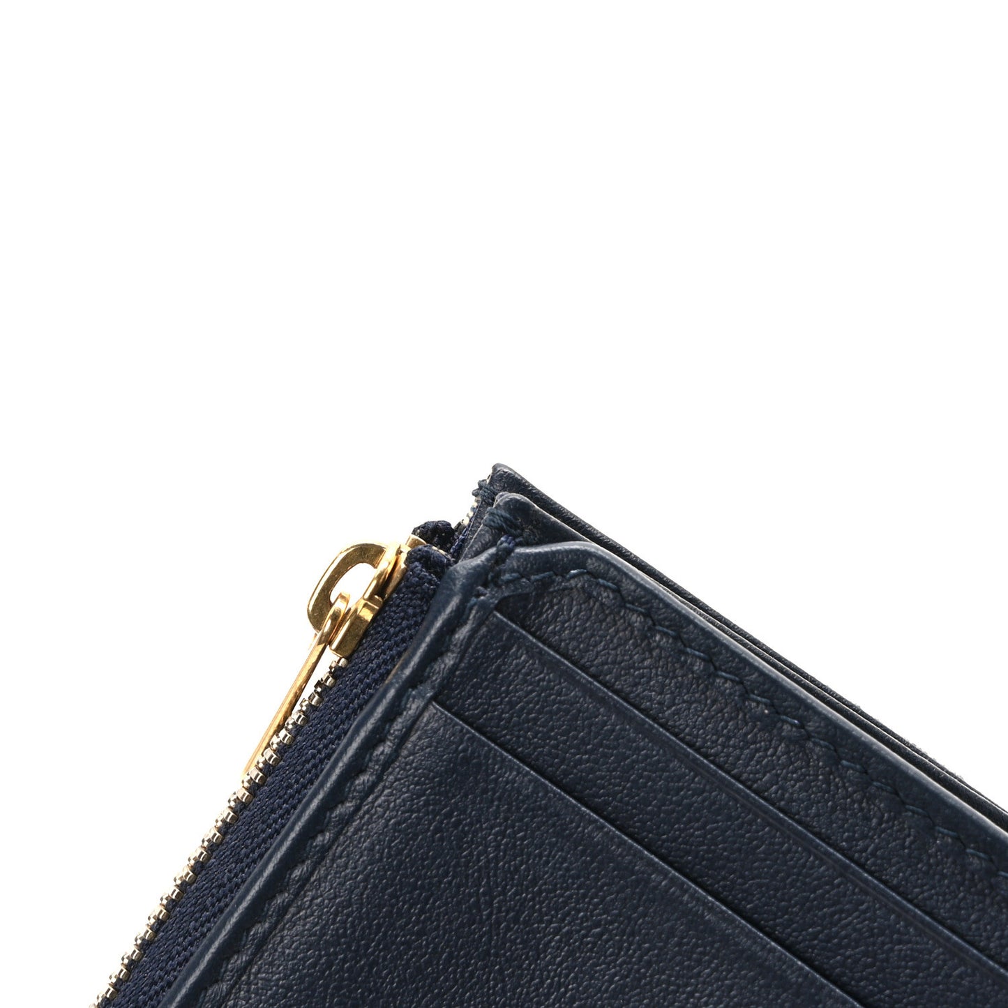 Oblique Saddle Lotus Wallet Blue