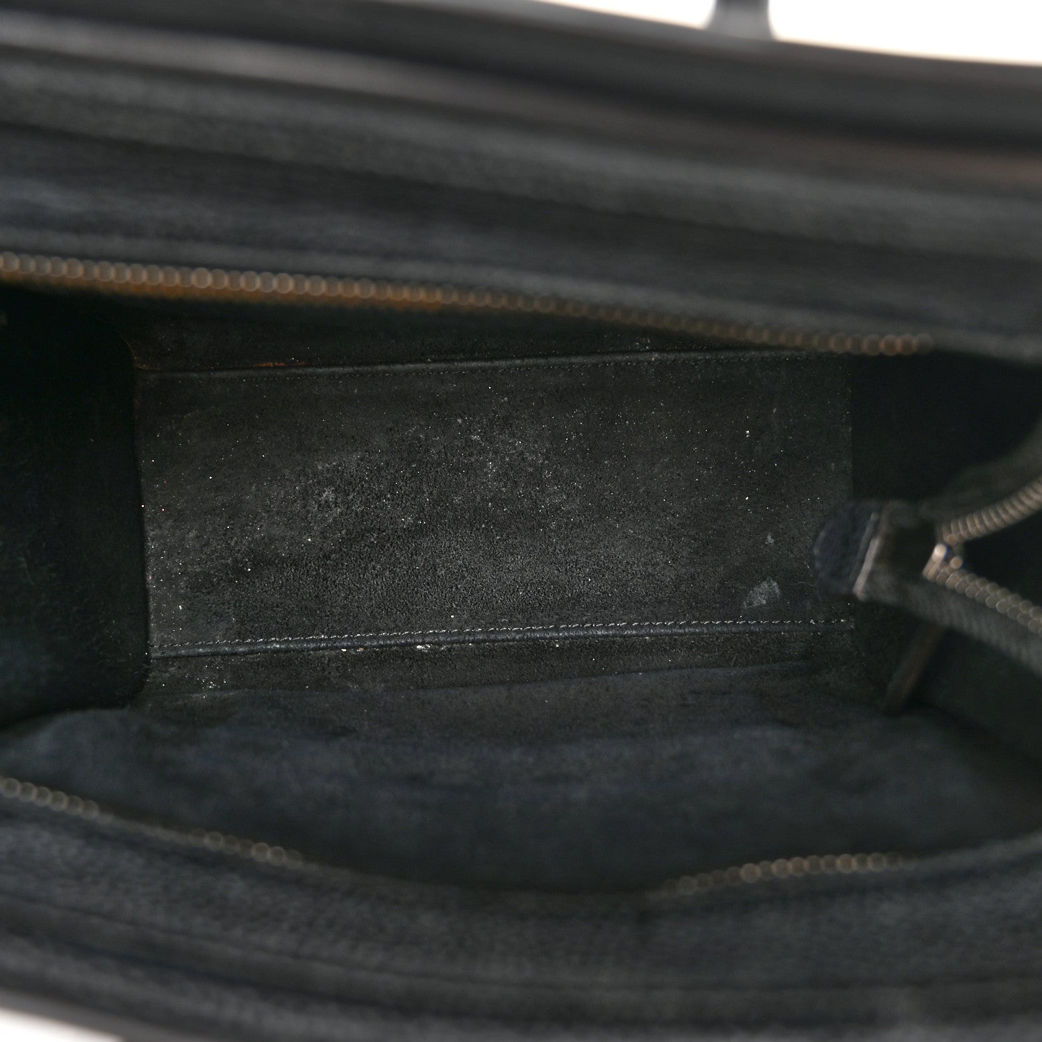 Celine Drummed Calfskin Nano Luggage Black 5 of 11