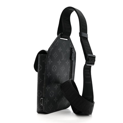 Louis Vuitton Monogram Eclipse Saumur Slingbag Black 2 of 9