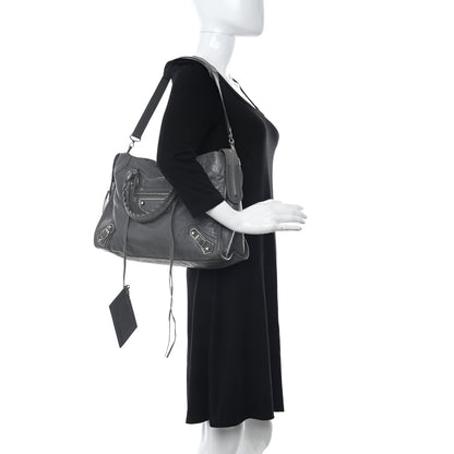 Balenciaga Agneau Silver Metallic Edge Hardware City Gris Cendre 2 of 10