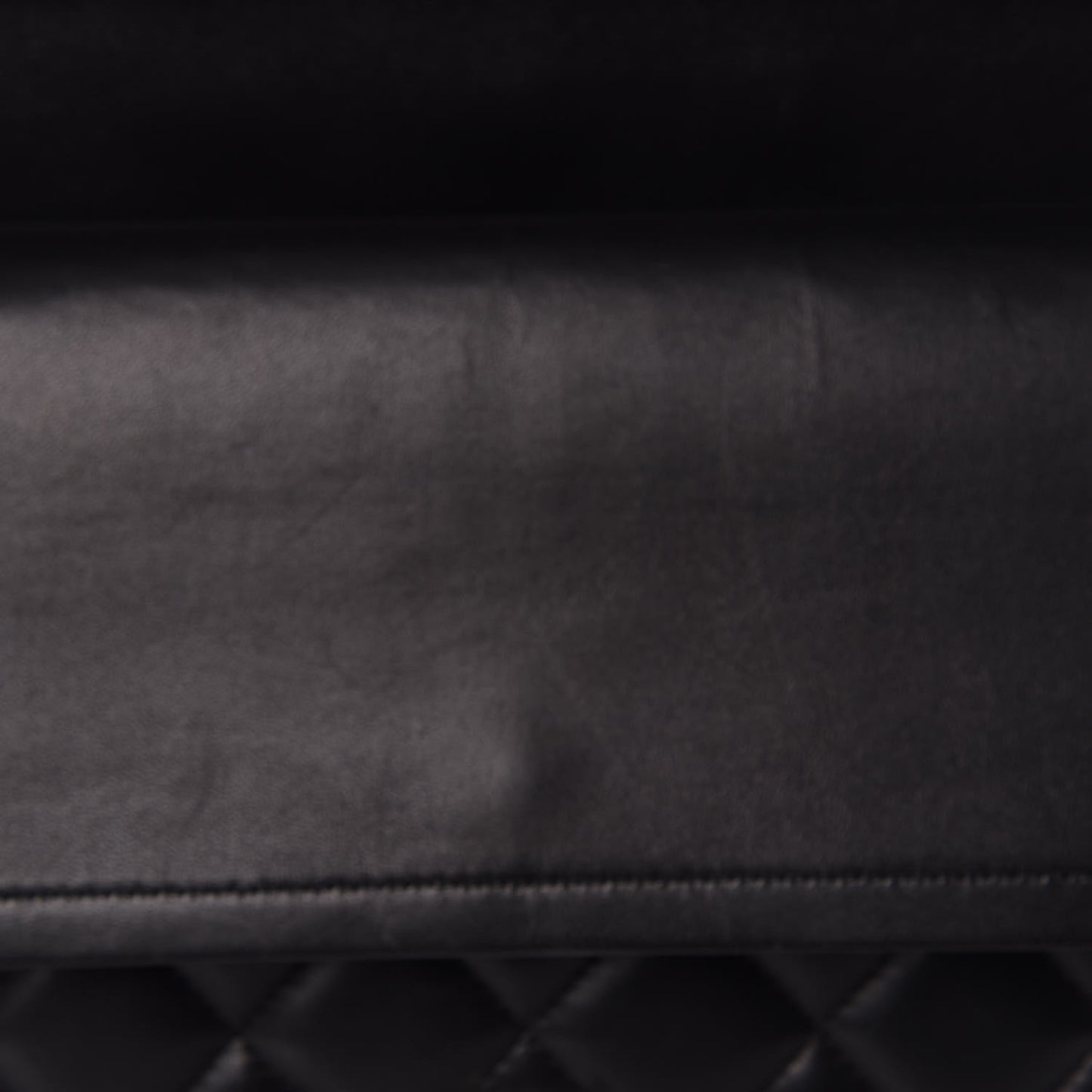 Lambskin Quilted Jumbo Double Flap Black