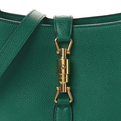 Gucci Boarded Dyana Lux Calfskin Small Jackie 1961 Hobo Emerald 7 of 10