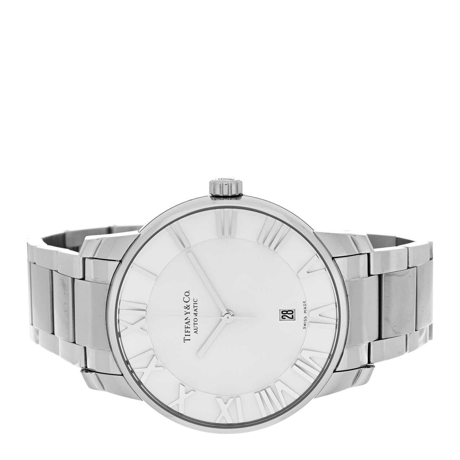 Tiffany Stainless Steel 42mm Atlas Automatic Watch 2 of 4