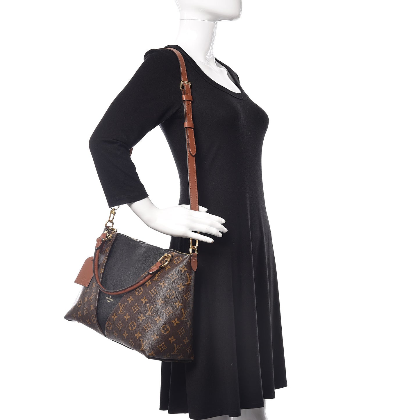 Monogram V Tote MM Black