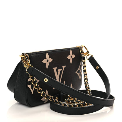 Louis Vuitton Empreinte Monogram Giant Multi Pochette Accessories Black Beige 3 of 11