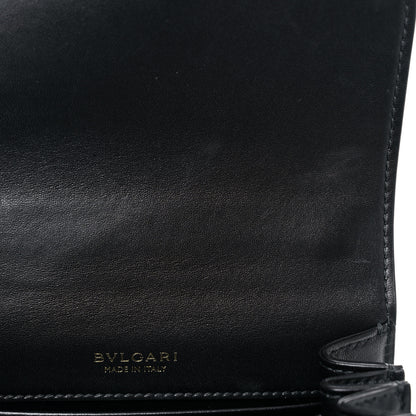 Bulgari Nappa Serpenti Forever Small Maxi Chain Top Handle Bag Black 12 of 15