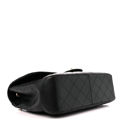 Chanel Caviar Quilted Jumbo Single Flap Black 4 of 9