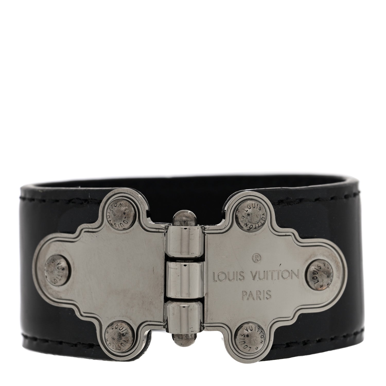 Louis Vuitton Vernis Save It Bracelet 17 Black 1 of 4