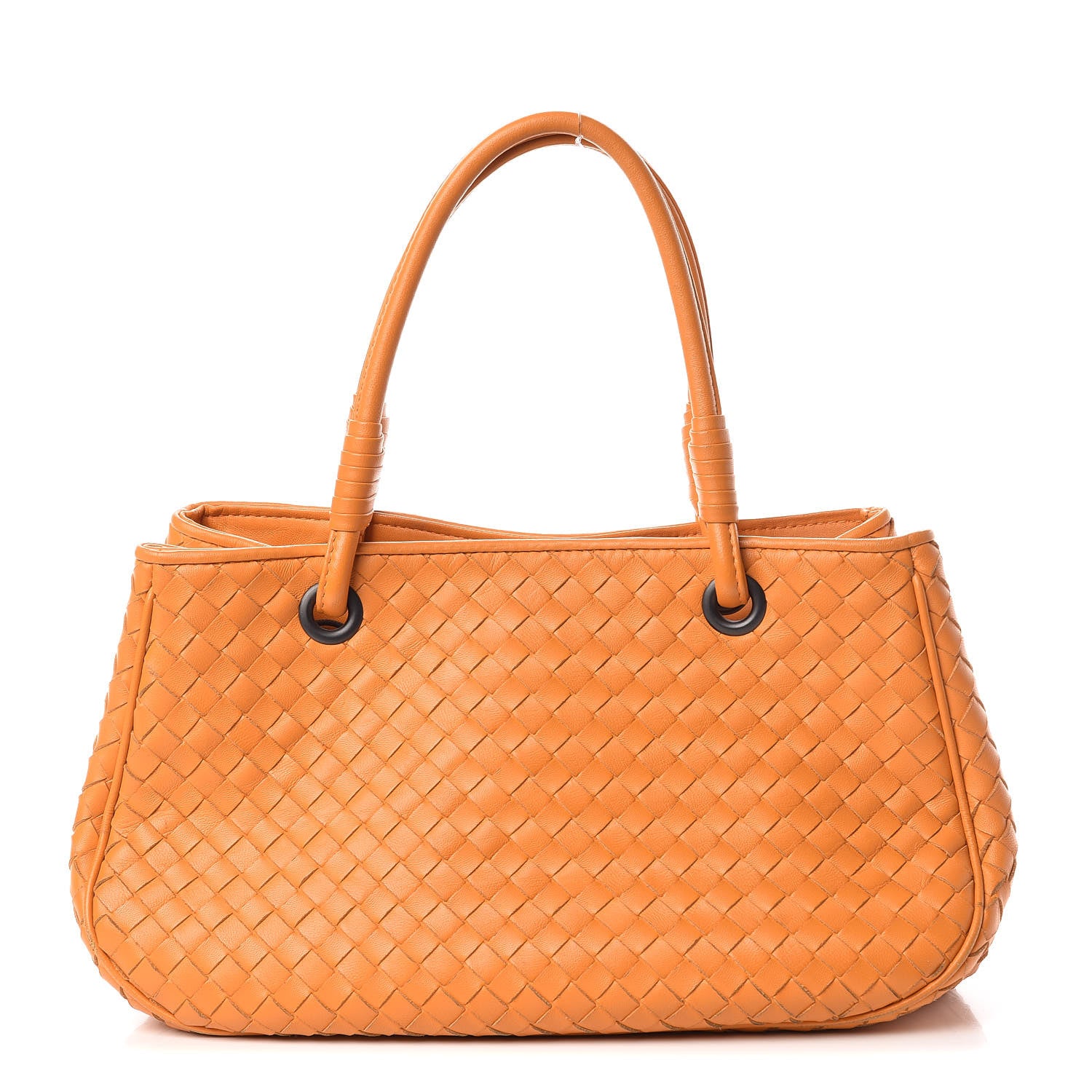 Bottega Veneta Nappa Intrecciato Woven Tote Tangerine 1 of 13