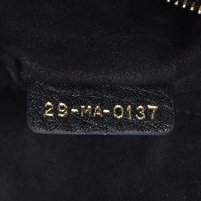 Christian Dior Grained Calfskin Cannage Small Supple Lady Dior Black 7 of 9