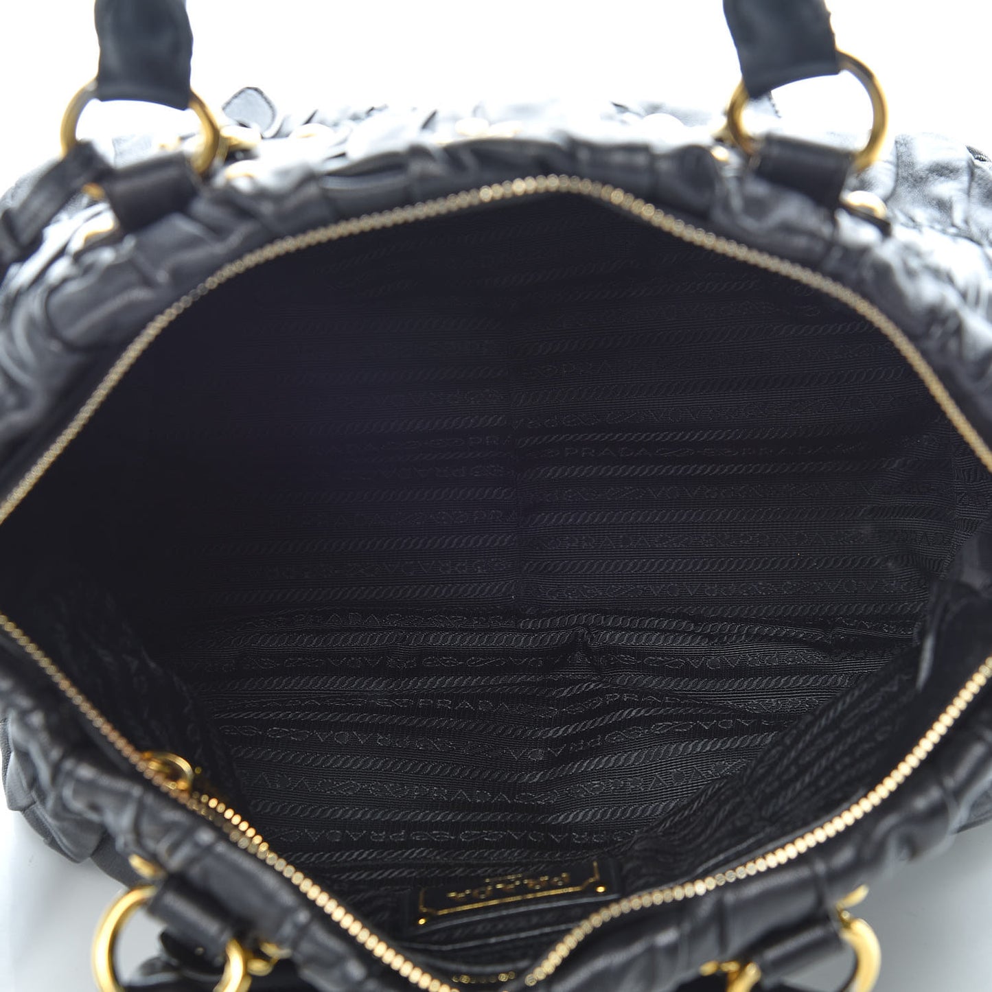 Nappa Gaufre Tote Black