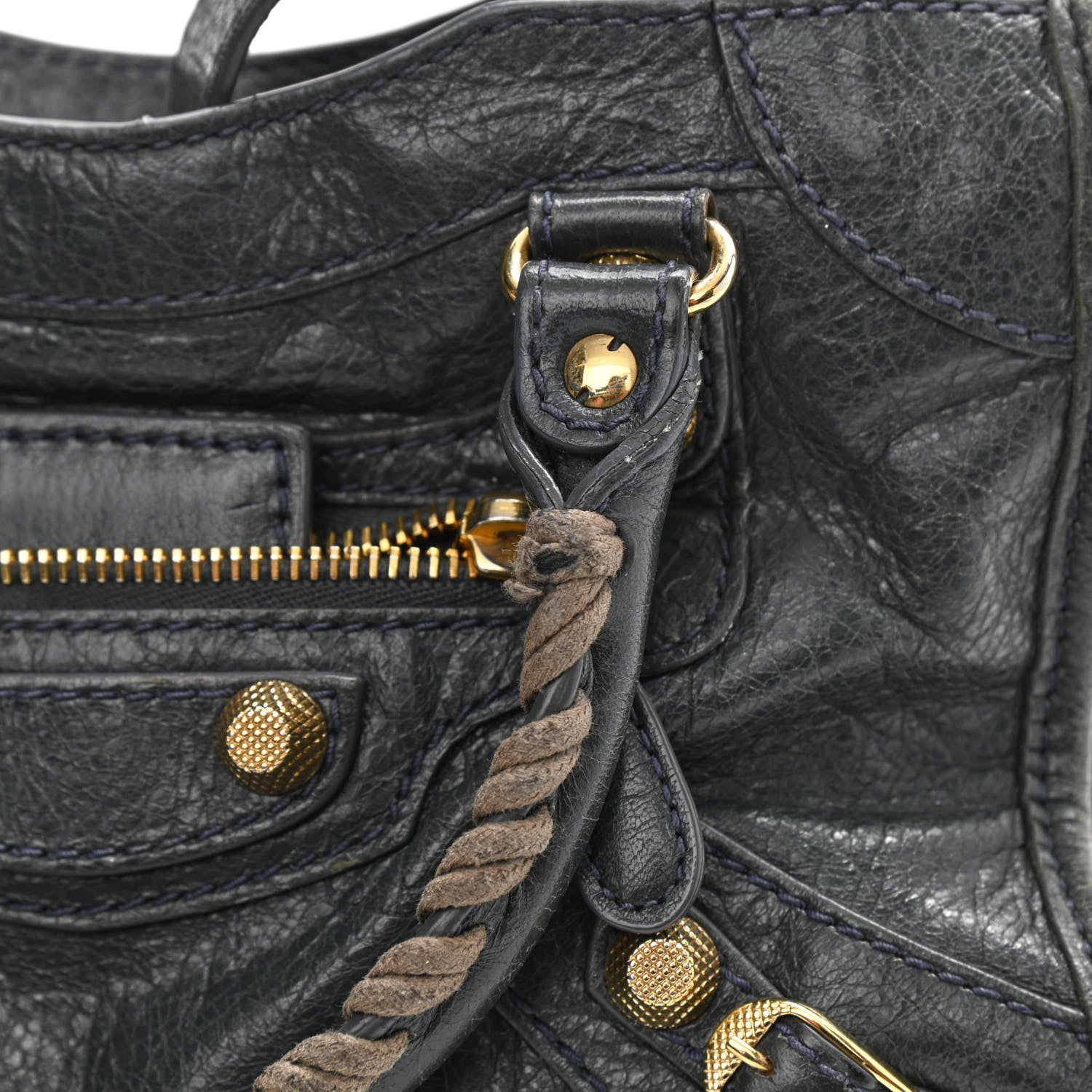 Balenciaga Agneau Giant 12 Gold Hardware Mini City Anthracite 14 of 21