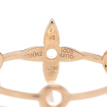 Louis Vuitton 18K Gold Diamond Monogram Idylle Blossom Ring Set 48 4.5 10 of 10