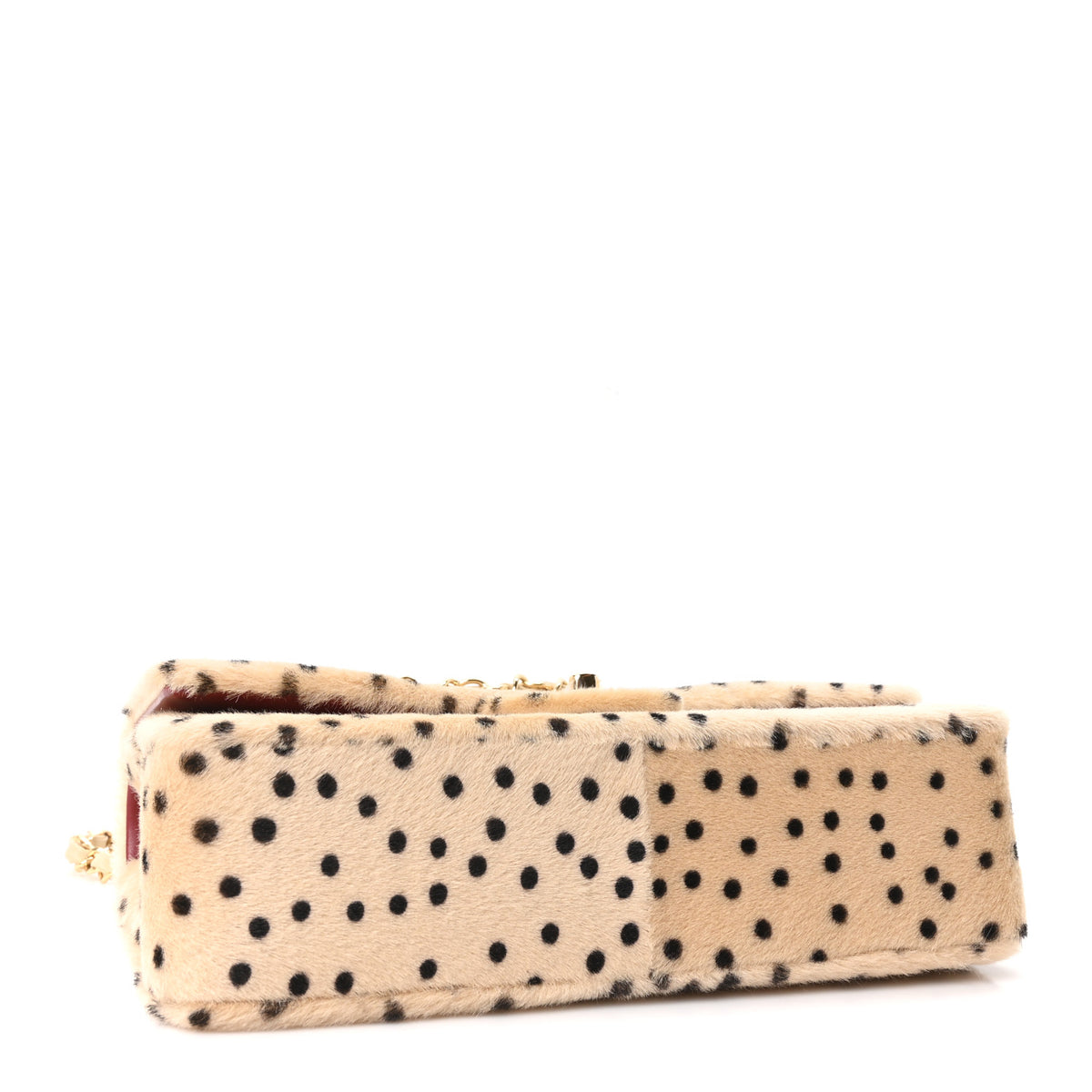 Chanel Pony Hair Cheetah Printed Creative Fabrics Flap Light Beige Black 4 of 11