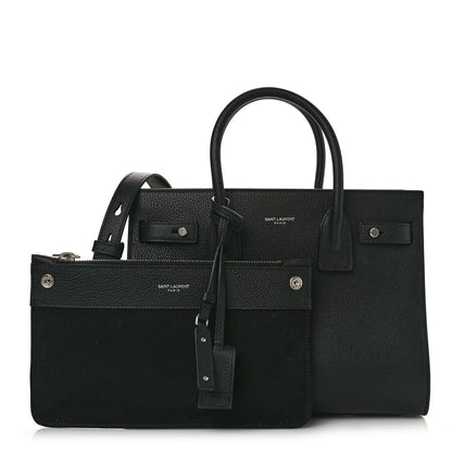 Saint Laurent Grained Calfskin Baby Sac De Jour Souple Black 1 of 9