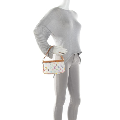Louis Vuitton Monogram Multicolor Pochette Accessories White 1 of 6