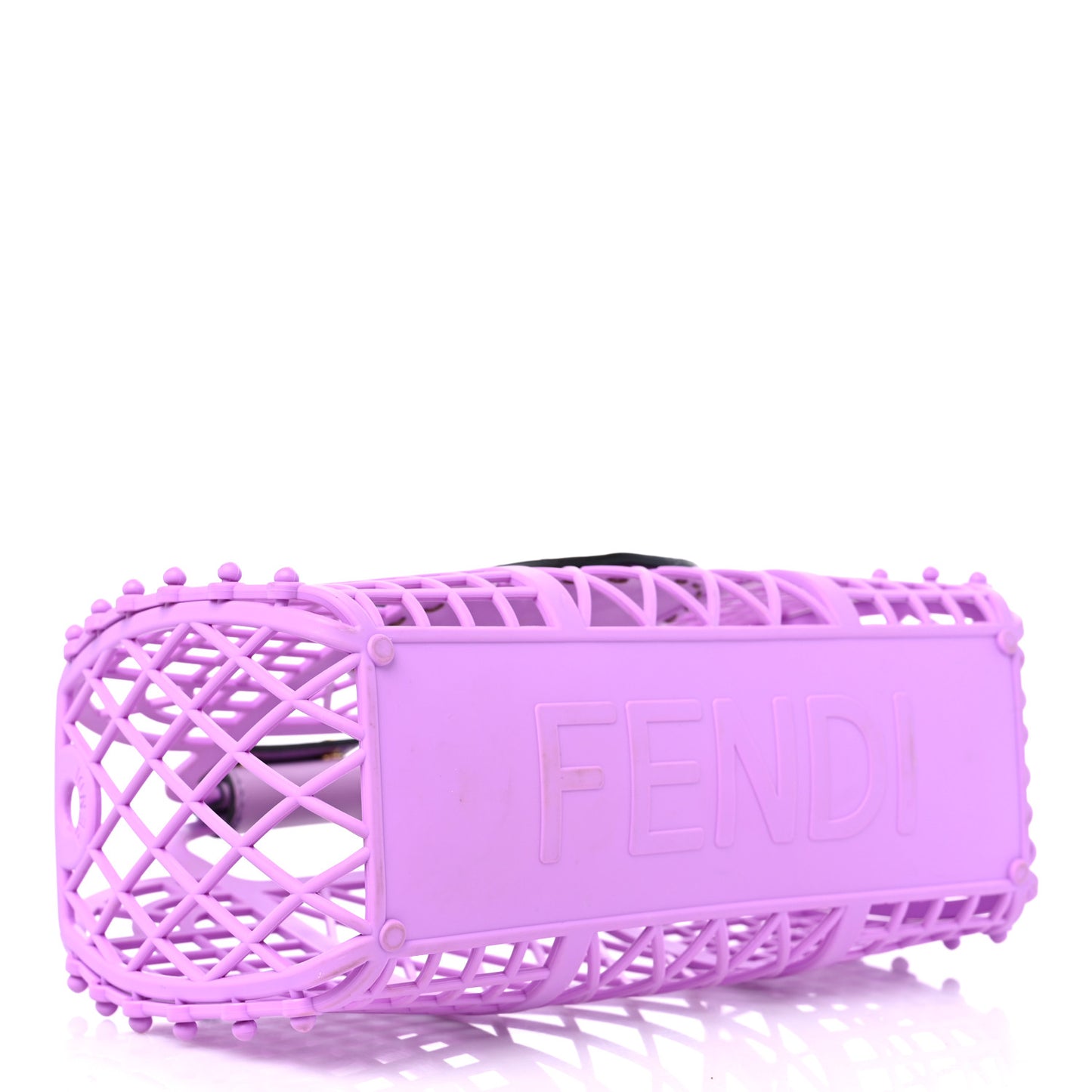 Recycled Plastic Vitello Liberty Matte Small Fendi Basket Violetta