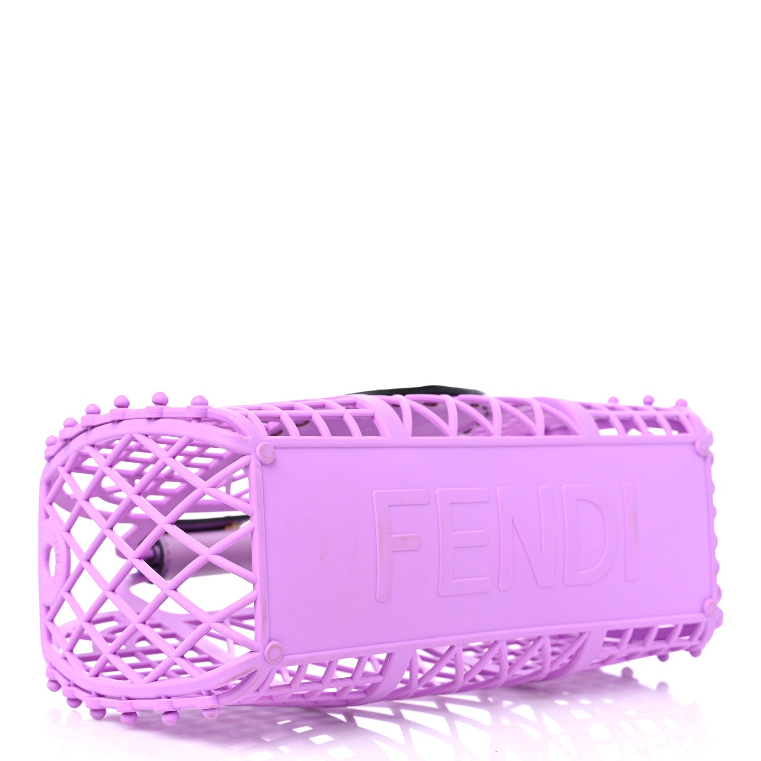 Fendi Recycled Plastic Vitello Liberty Matte Small Fendi Basket Violetta 4 of 15