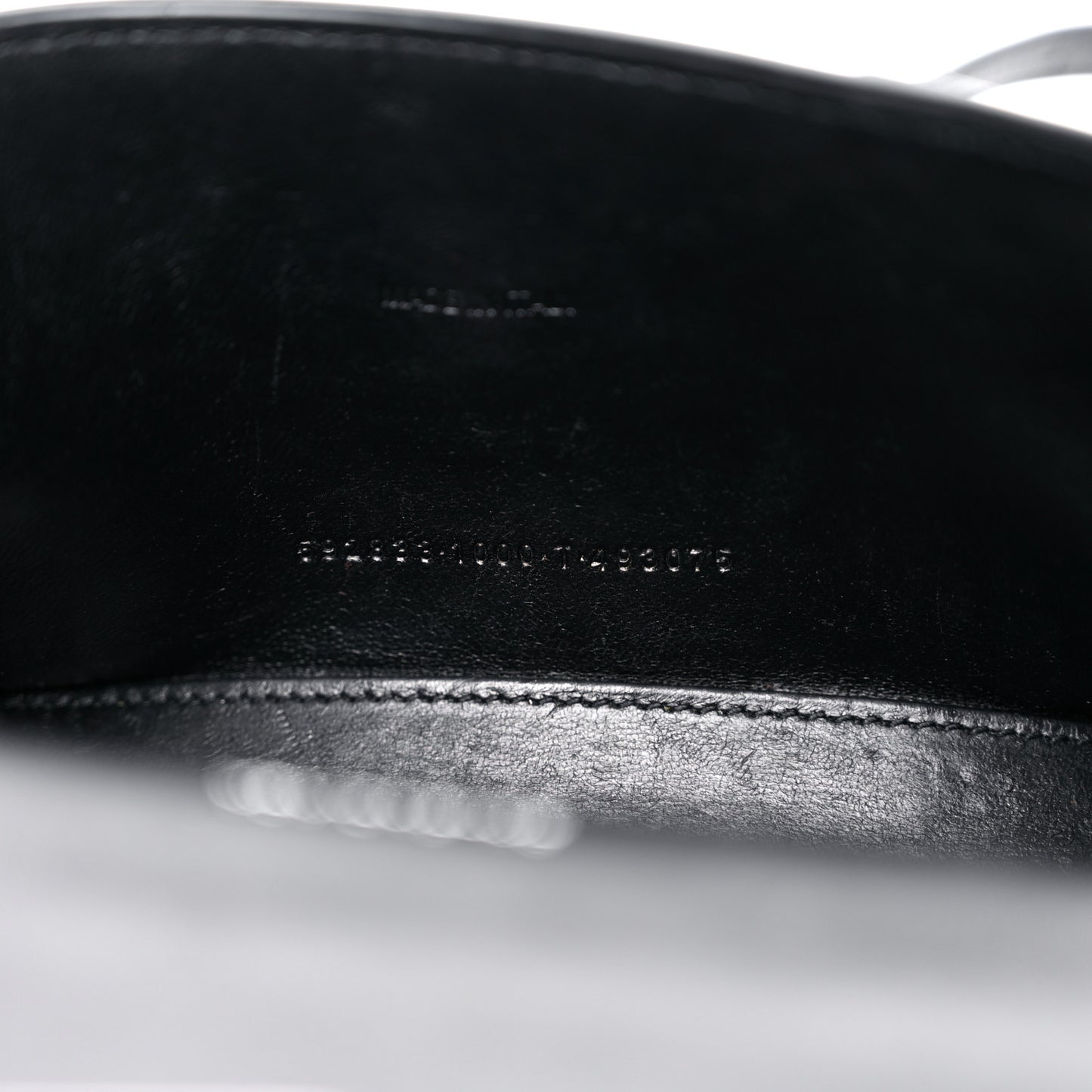 Grained Calfskin Hourglass Top Handle Bag XS Black