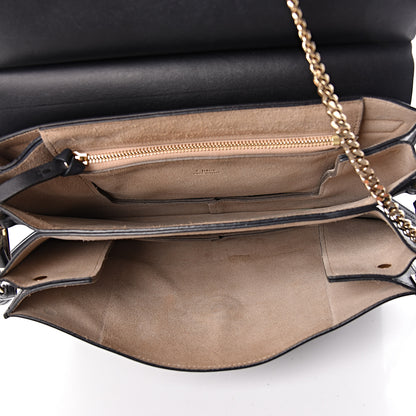Chloe Suede Calfskin Medium Faye Shoulder Bag Black 5 of 14