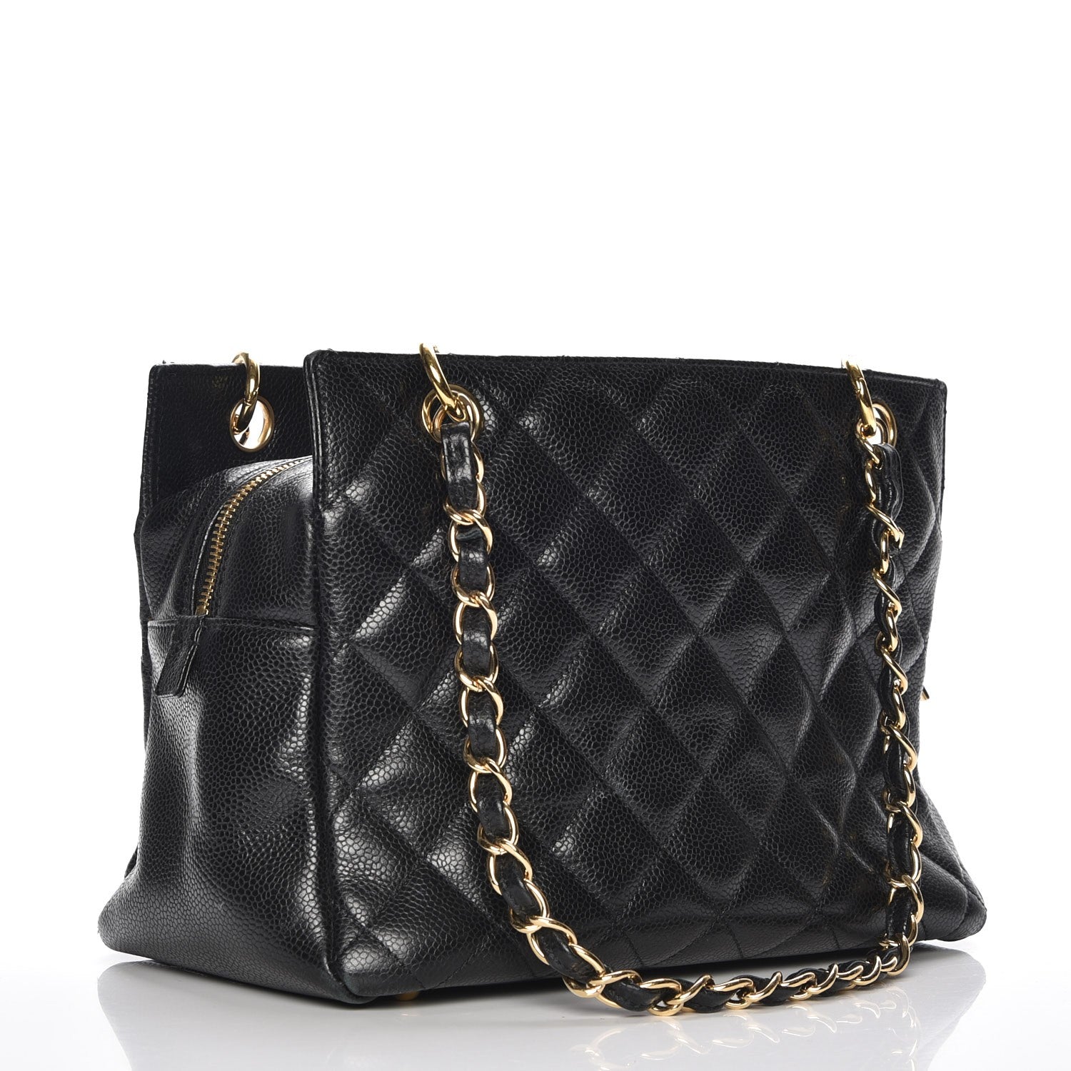 Chanel Caviar Quilted Petit Timeless Tote PTT Black 3 of 9